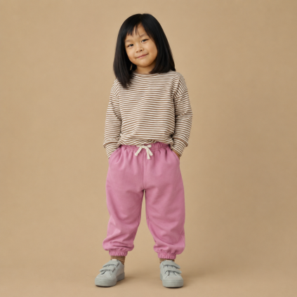 [ZZZREJUV 20260729164653] GRAY LABEL Tepláky GOTS - Bubblegum