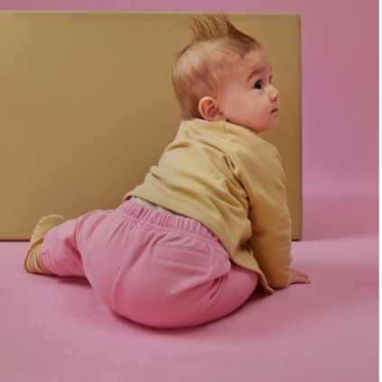 GRAY LABEL Tepláčky pro miminko GOTS - Bubblegum