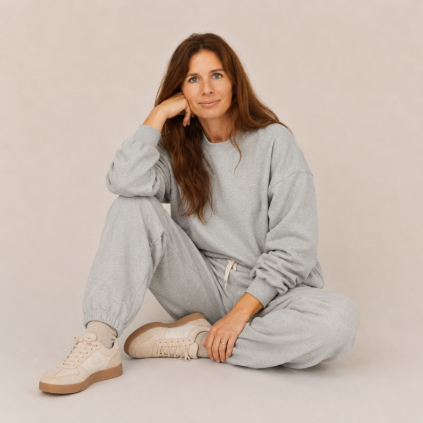 [ZZZREJUV 20260729164710] GRAY LABEL Tepláky Adult  GOTS - Gray Melange