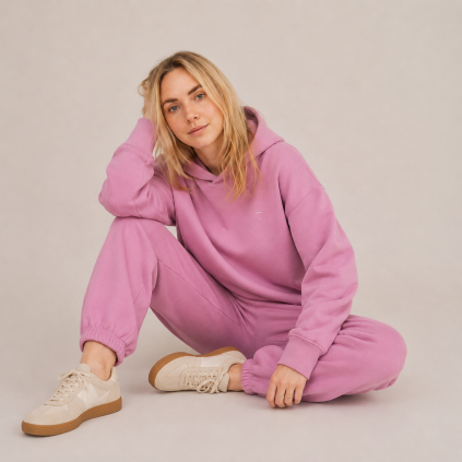[ZZZREJUV 20260729164726] GRAY LABEL Tepláky Adult GOTS - Bubblegum