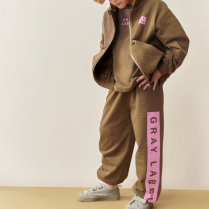 GRAY LABEL Tepláky GOTS - Woody - Bubblegum