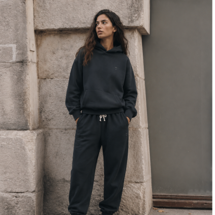GRAY LABEL Mikina s kapucí Adult GOTS - Pirate Black