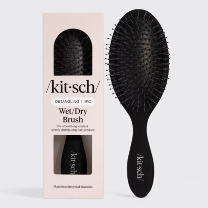 KITSCH Kartáč na mokré i suché vlasy - Black
