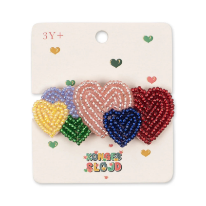 KONGES SLOJD Sponka do vlasů COEUR COLORÉ (3)