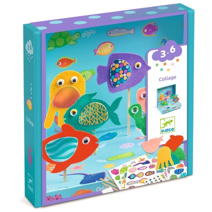DJECO Kreativní sada 3D Veselé akvárium