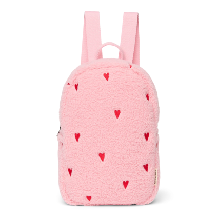 STUDIO NOOS Mini batoh Teddy Light Pink Hearts (4)