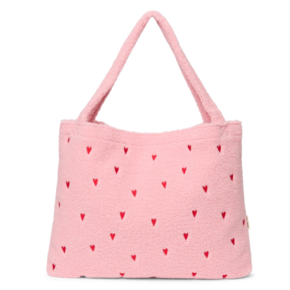 STUDIO NOOS Taška mom bag Light Pink hearts (4)