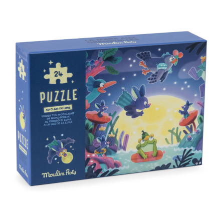 MOULIN ROTY Puzzle Noční rybníček 24 pcs