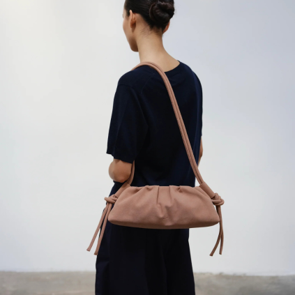 ÖLEND Kabelka Dumpling Suede Dust Pink