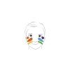 3195 1 djeco barvy k malovani na oblicej prirodni odstiny