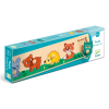 DJECO Vkladací puzzle s úchytky lesní zvířátka