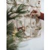 Wall Calendar Yule Greens embroidery Natural 3