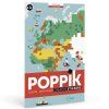 POPPIK Samolepkový plakát Mapa světa