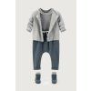 GRAY LABEL Tepláčky pro miminko GOTS / Blue Grey