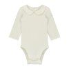 GRAY LABEL Body pro miminka s límcem GOTS / Cream