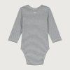 GRAY LABEL Body s dlouhým rukávem L/S GOTS - Blue Grey - Cream