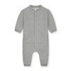 GRAY LABEL Svetrový overal pro miminka GOTS -  Grey Melange