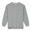 GRAY LABEL Oversize triko L/S GOTS - Grey Melange
