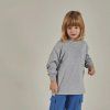 GRAY LABEL Oversize triko L/S GOTS - Grey Melange