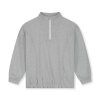 GRAY LABEL Mikina se zipem GOTS - Grey Melange