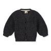 GRAY LABEL Kardigan pro miminka RWS - Nearly Black Melange