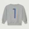 GRAY LABEL Narozeninová Mikina GOTS Grey Melange - Blue Moon