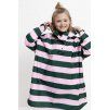 VIVI MARI Dětský kabát do deště Bolt stripes Green/rose