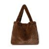 STUDIO NOOS Taška mom-bag Faux fur - Brown