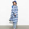 VIVI MARI Kabát do deště Bold stripes blue/sand