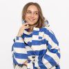 VIVI MARI Raincoat Bold stripes blue/sand