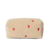 STUDIO NOOS Pouzdro Ecru Teddy Hearts