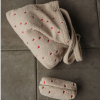 STUDIO NOOS Pouzdro Ecru Teddy Hearts