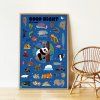 Poppik poster stickers bonne nuit ingela arrhenius animaux 3