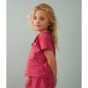 GRAY LABEL Triko s límcem Boxy GOTS - Cherry