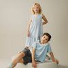 GRAY LABEL Šaty Frill GOTS - Sky