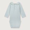 GRAY LABEL Body pro miminka s límcem GOTS Sky - Cream