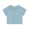 GRAY LABEL Triko s límcem Boxy GOTS - Sky
