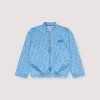 THE NEW SOCIETY Dětský džínový bomber Smiley - Light blue