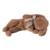 MAILEG Spící hebký králíček - small Soft brown S25