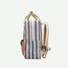 STICKY LEMON Batoh medium Envelope - stripes blue whale + sandy yellow