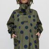 VIVI MARI Kabát do deště Dots olive/navy
