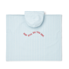 LIEWOOD Pončo Kaiden - stripe Pure sky / Creme de la creme