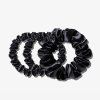 SLIP Hedvábné gumičky Midi/Large - Black 3x
