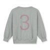GRAY LABEL Narozeninová mikina GOTS - New Fit - Grey Melange - Berry
