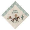 MAILEG Ubrousky Happy birthday - Cowboy S25