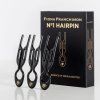 FIONA FRANCHIMON Sada tří vlasových spon - NO.1 Hairpin - Black