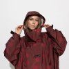 VIVI MARI Kabát do deště Solid Red/Red