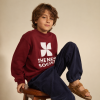 THE NEW SOCIETY Mikina TNS Logo Sweatshirt Plum Fantasy