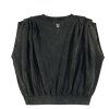 SISTERS DEPARTMENT Dámský top - Faded black w/ "pizza takeaway" print