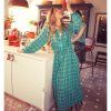SISTERS DEPARTMENT Dámské  šaty - Green checkered